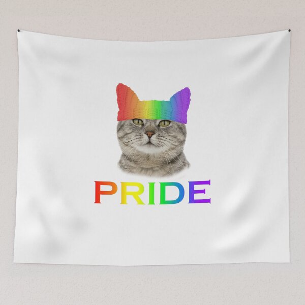 Item preview, Equality Awareness Pride Rainbow Cat designed and sold by wilsonellis.