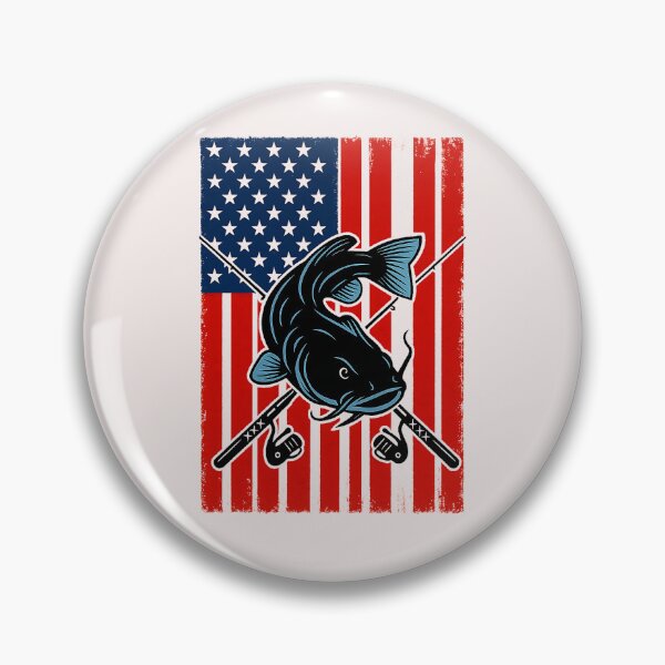 Item preview, 4th of July Fishing USA Flag Catfish Catfishing Patriotic designed and sold by facegm.