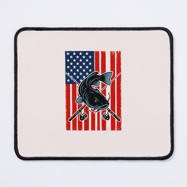 Item preview, 4th of July Fishing USA Flag Catfish Catfishing Patriotic designed and sold by facegm.
