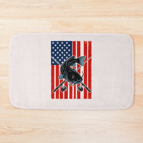 Item preview, 4th of July Fishing USA Flag Catfish Catfishing Patriotic designed and sold by facegm.