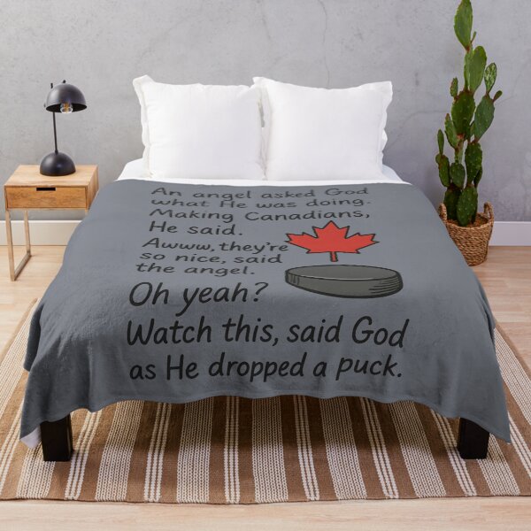 Item preview, Funny Canadian Hockey Quote designed and sold by HowToCanadian.