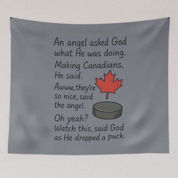 Item preview, Funny Canadian Hockey Quote designed and sold by HowToCanadian.