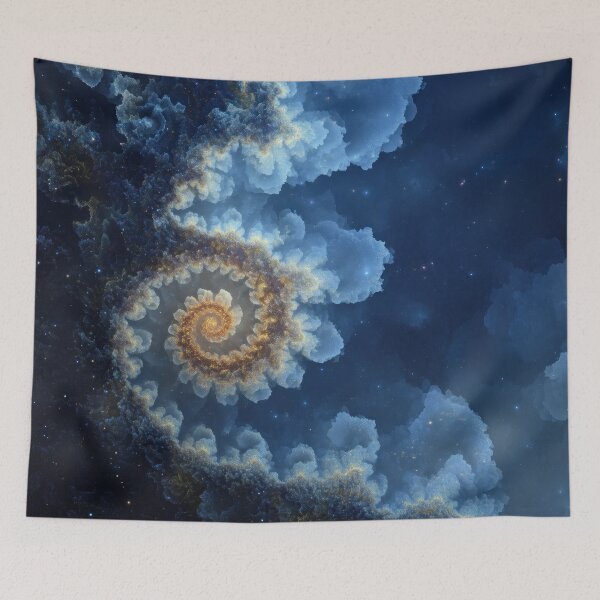 Item preview, Nebula Helix Bloom - Fractal Constellations designed and sold by Cosmicly-Inked.