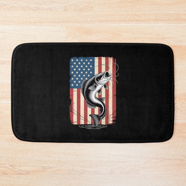 Item preview, 4th of July Fishing USA Flag Catfish Catfishing Patriotic designed and sold by facegm.