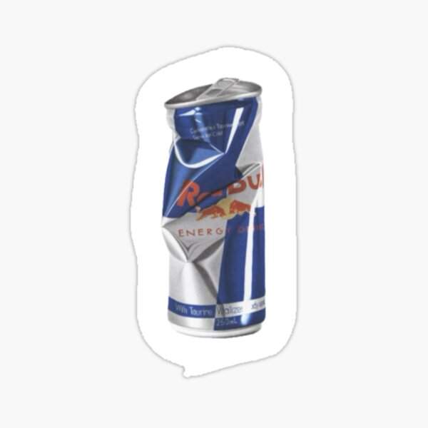Item preview, crushed red bull can designed and sold by PoplarSt4r.