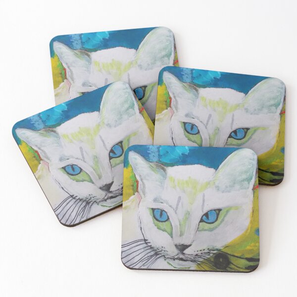 Item preview, White Cat designed and sold by wdarart.