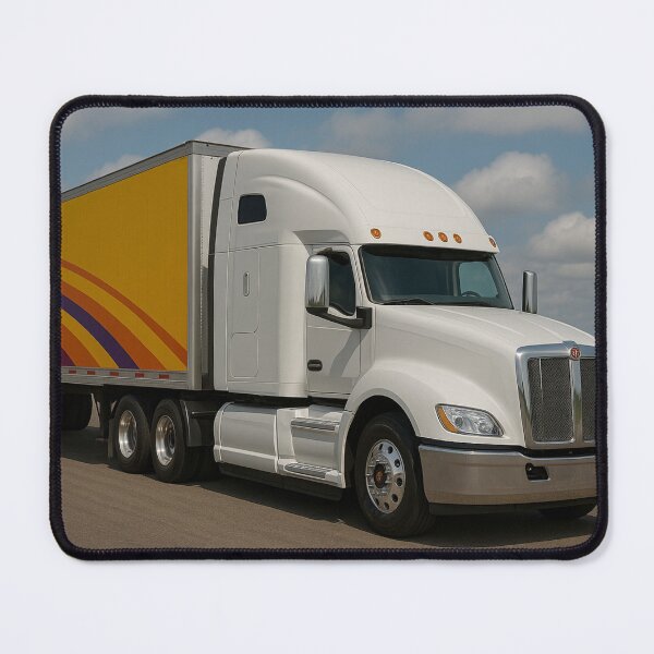 Item preview, Modern White truck with a trailer designed and sold by MKCreations2025.