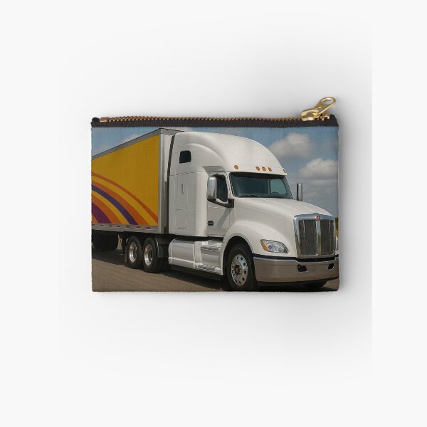 Item preview, Modern White truck with a trailer designed and sold by MKCreations2025.