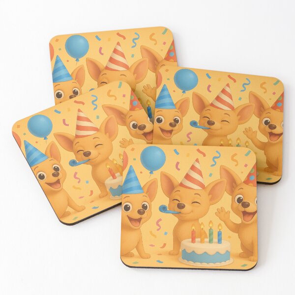 Item preview, Cute Chihuahuas celebrate birthday designed and sold by Mauswohn.