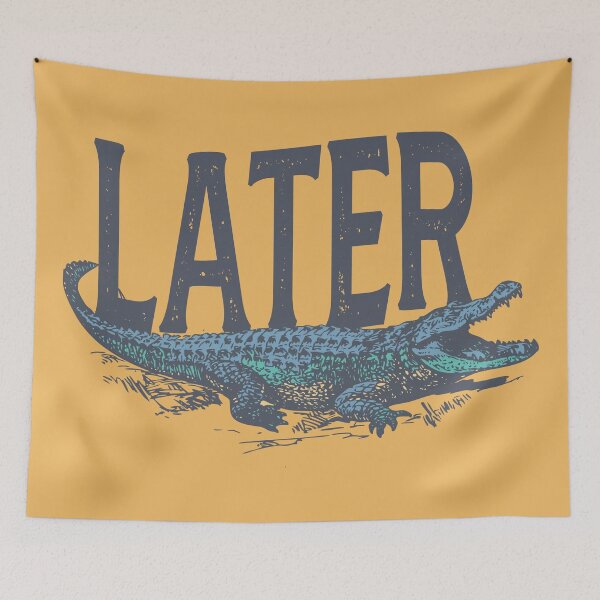 Item preview, Later Gator Comfort Colors Distressed Graphic Shirt Vintage 90s Y2K Alligator Print, Retro Style T-Shirt, Funky Fashion Trendy Apparel Cute designed and sold by Gargamal.
