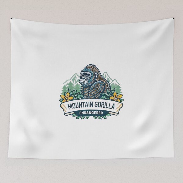 Item preview, MOUNTAIN GORILLA - ENDANGERED designed and sold by likbatonboot.