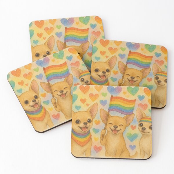 Item preview, funny Chihuahuas celebrate Pride Month designed and sold by Mauswohn.