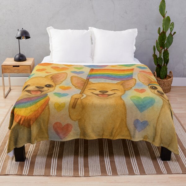 Item preview, funny Chihuahuas celebrate Pride Month designed and sold by Mauswohn.