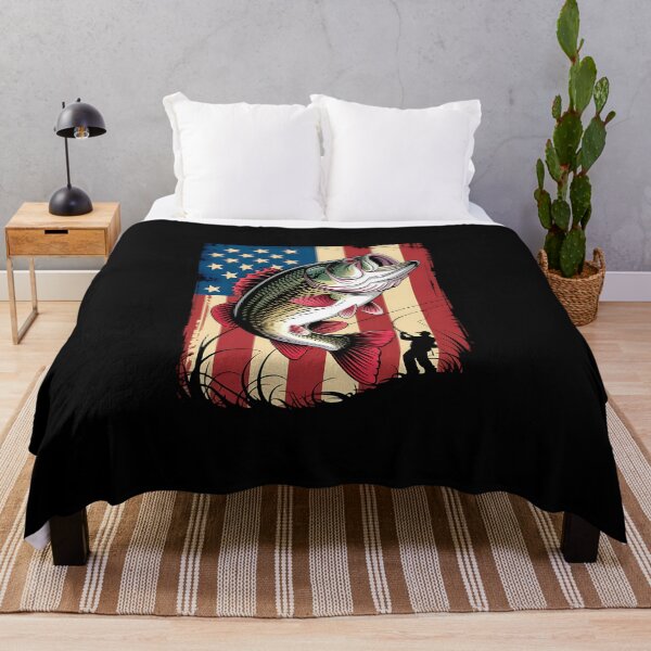 Item preview, Men Bass Fishing American Flag Patriotic 4th of July Fishing designed and sold by diyoor.