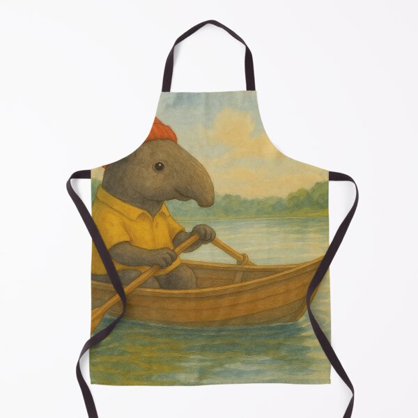 Item preview, Cute tapir in a rowboat designed and sold by Mauswohn.