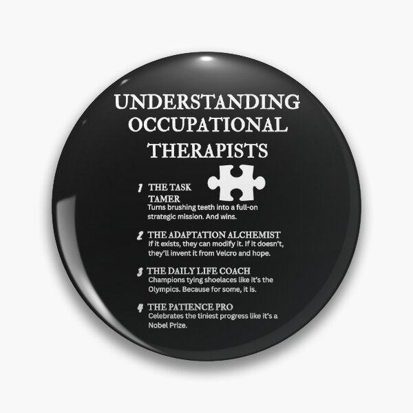 Item preview, Understanding Occupational Therapists – Funny Functional Life Definitions – Black designed and sold by PsyFlow35.
