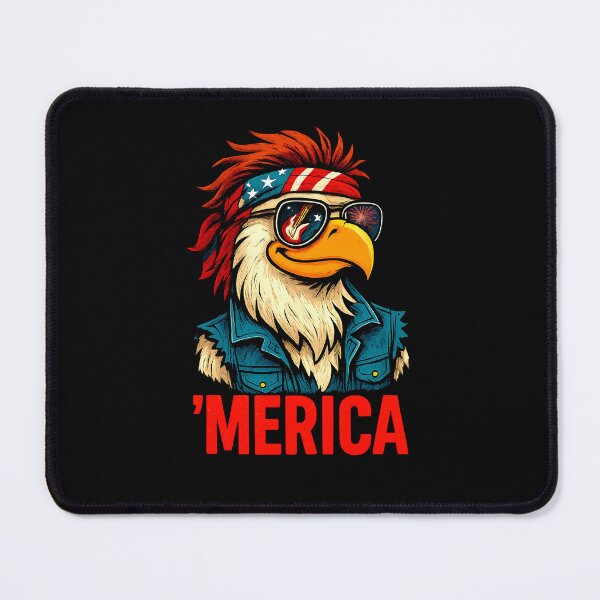 Item preview, MERICA Shirt 4th of July Eagle Wearing Sunglasses Funny Patriotic designed and sold by diyoor.