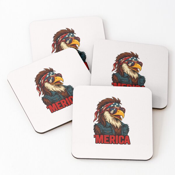 Item preview, MERICA Shirt 4th of July Eagle Wearing Sunglasses Funny Patriotic designed and sold by diyoor.
