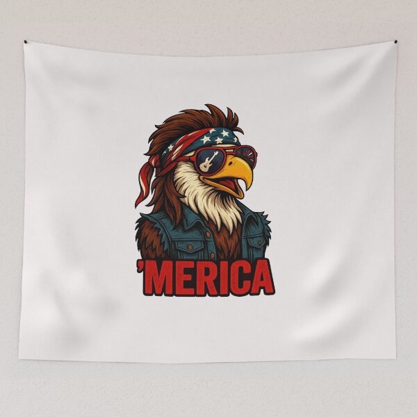 Item preview, MERICA Shirt 4th of July Eagle Wearing Sunglasses Funny Patriotic designed and sold by diyoor.