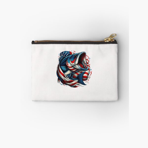 Item preview, Patriotic Fishing 4th of July Men American Flag Bass Fishing designed and sold by diyoor.