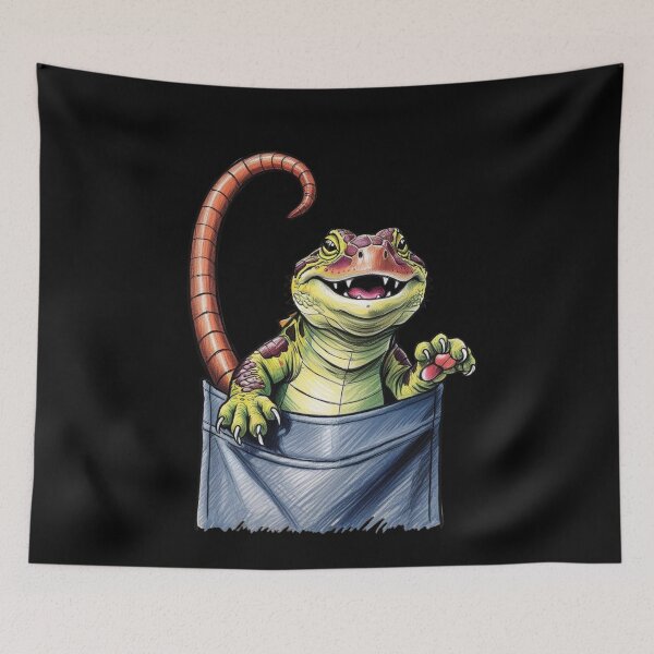 Item preview, Cute Pocket Reptiles – Funny Lizard Gang designed and sold by Design_Your_Day.