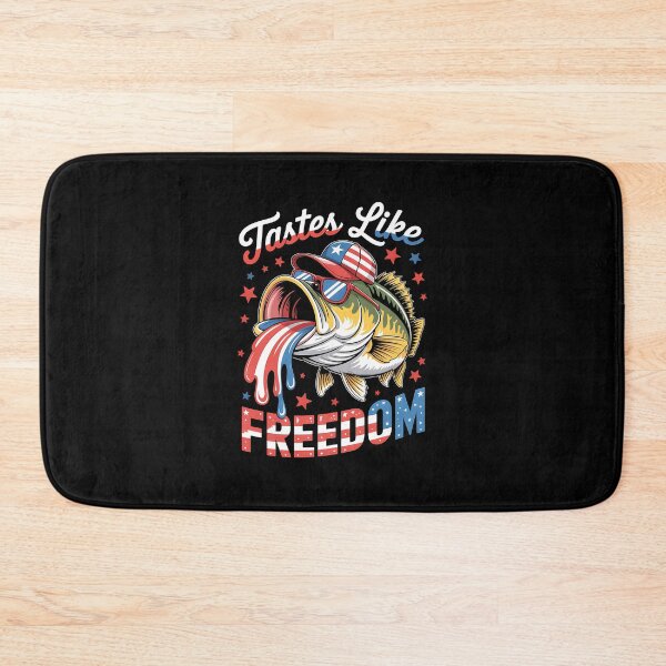 Item preview, Tastes Like Freedom 4th of July Ice Cream Bass Fishing designed and sold by diyoor.
