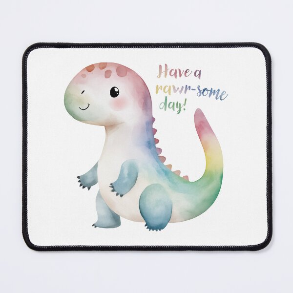 Item preview, Cute Watercolor Dino – Have a Rawr-some Day! designed and sold by GraphicGreets.