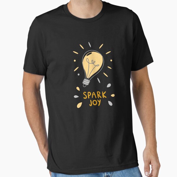 Item preview, Motivational (Spark Joy) Lightbulb Idea Minimalist designed and sold by Retro Club Shop.