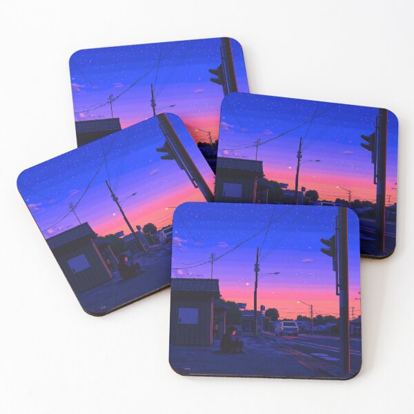 Item preview, Lofi Anime Nostalgic Sunset America designed and sold by V-Fantasy.