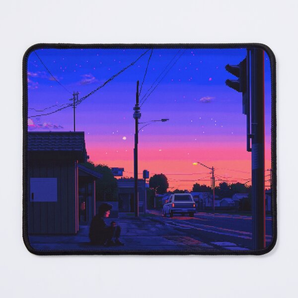 Item preview, Lofi Anime Nostalgic Sunset America designed and sold by V-Fantasy.