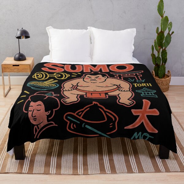 Item preview, Retro Sumo Strength and Japanese Symbols designed and sold by zzz888.