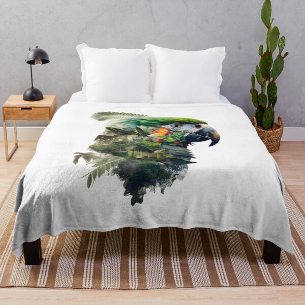 Item preview, Parrot Jungle Fusion Art Print designed and sold by ShadowAndSlate.
