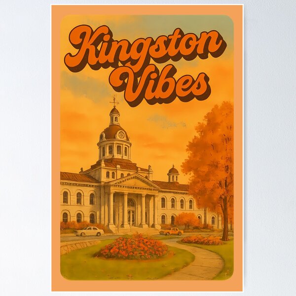 Item preview, Kingston Vibes Retro Vintage Design – Ontario Canada City Aesthetic designed and sold by TheCrazyOdd.