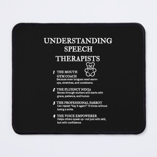 Item preview, Understanding Speech Therapists – Funny Communication Life Definitions – Black designed and sold by PsyFlow35.