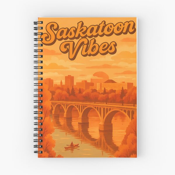 Item preview, Saskatoon Vibes Retro Autumn Design – Canada Prairie City Landscape designed and sold by TheCrazyOdd.