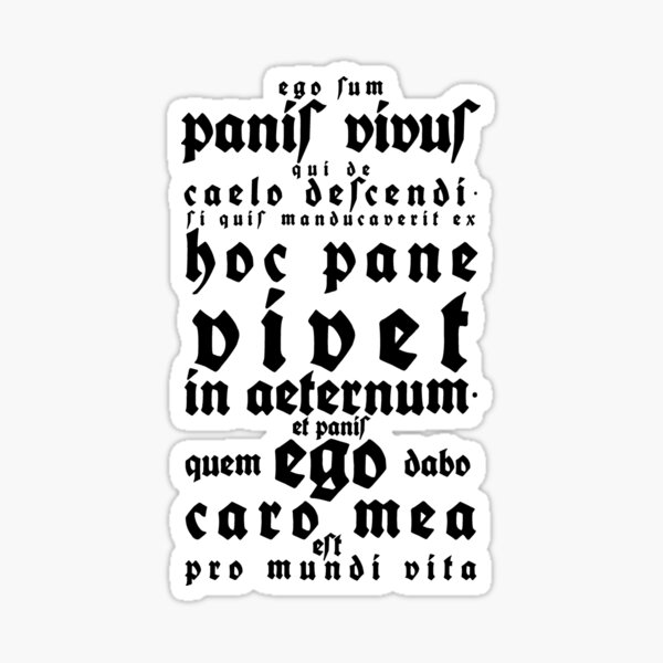 Item preview, John 6:51 (Latin) designed and sold by Verbum.