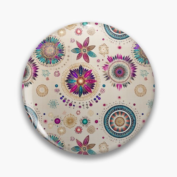 Item preview, Huichol Mandala Pattern in Visionary Colors designed and sold by Moisky Patterns.