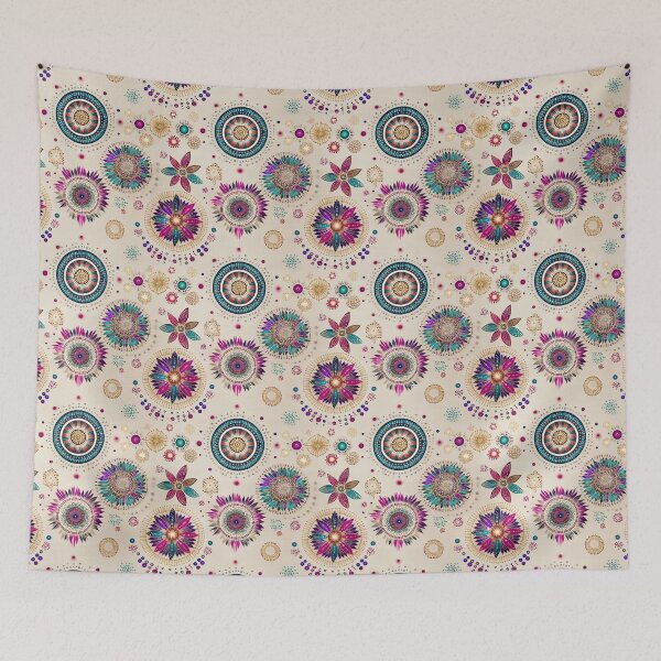 Item preview, Huichol Mandala Pattern in Visionary Colors designed and sold by Moisky Patterns.