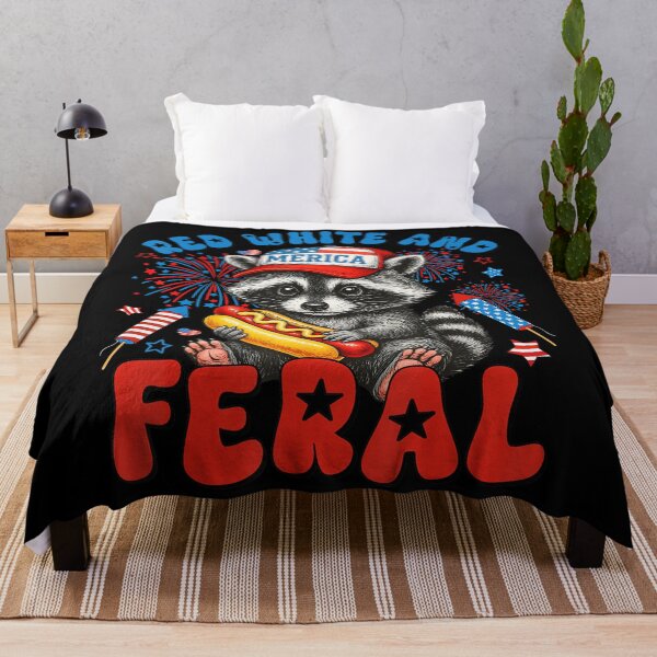 Item preview, Red White And Feral Funny Raccoon USA 4Th Of July Boys Kids designed and sold by Filek-mable.