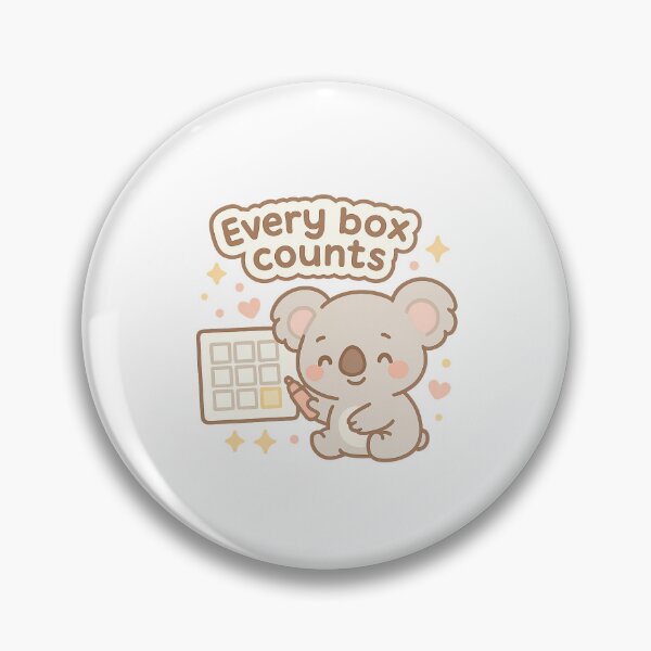 Item preview, Every Box Counts Koala Sticker designed and sold by Daniel-DL.