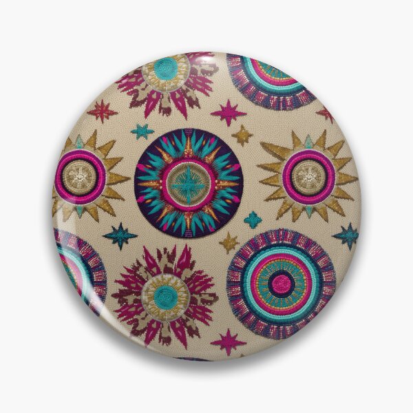 Item preview, Radiant Rosette Mandalas on Cream Background designed and sold by Moisky Patterns.