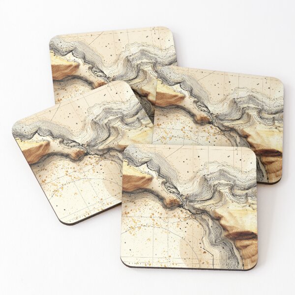 Item preview, Vintage Cartography Contours designed and sold by lematworks.