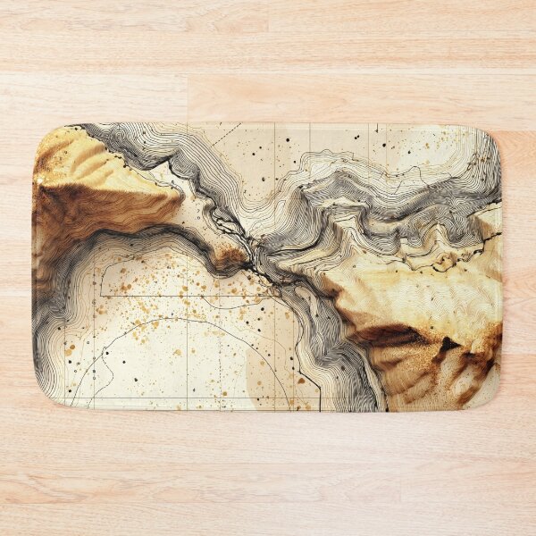 Item preview, Vintage Cartography Contours designed and sold by lematworks.