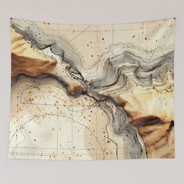 Item preview, Vintage Cartography Contours designed and sold by lematworks.
