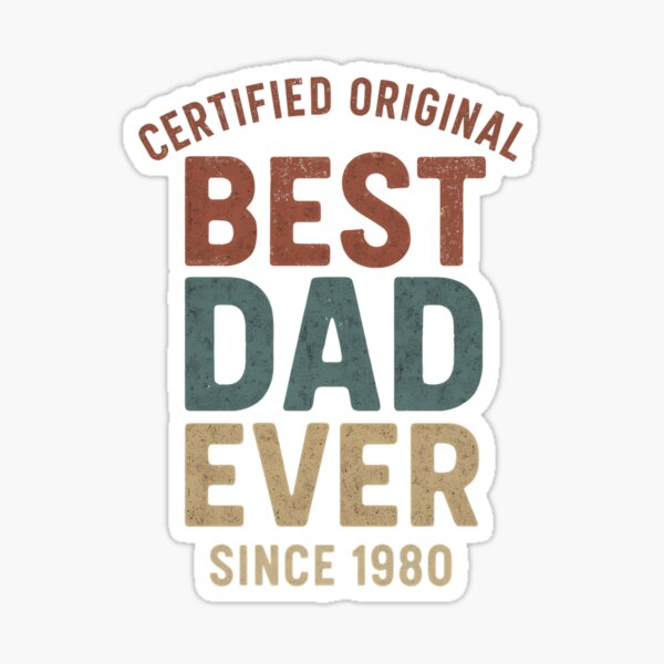 Item preview, Certified Original Dad - Since 1980 designed and sold by Red Fox Design.