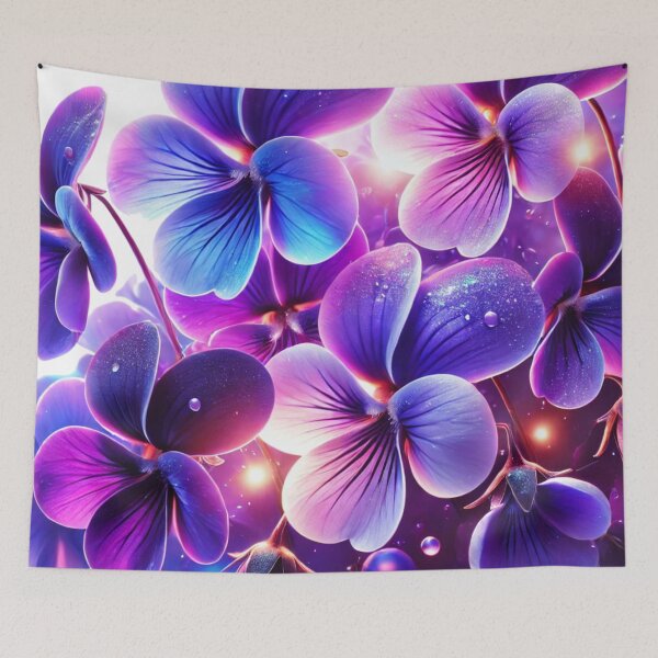 Item preview, Bright violet splendor - Flower Power designed and sold by Eric Nagel.