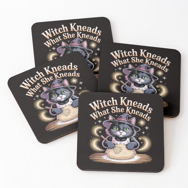Item preview, Witch Kneads What She Kneads – Kitty Biscuits Bakery designed and sold by Slavicsoul.