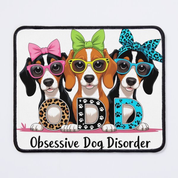 Item preview, Copy of  Obsessive Dog Disorder (ODD) Funny Dog Pun designed and sold by Frame of Mind .
