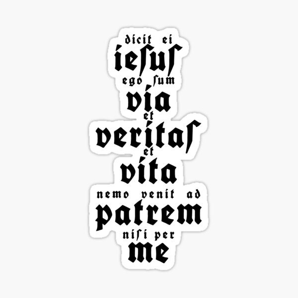 Item preview, John 14:6 (Latin) designed and sold by Verbum.