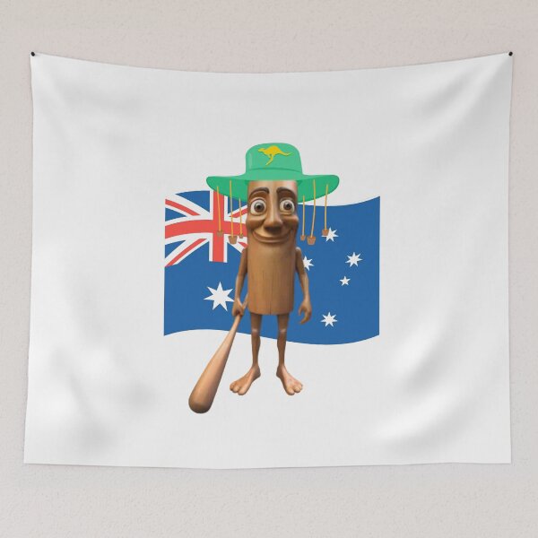 Item preview, Tung Tung Tung Sahur Australian (Italian Brainrot) designed and sold by twomanylegs.